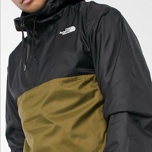 COPY - The North Face Men’s Wind Anorak Jacket Windbreaker Black/Flax SIZE S ME…